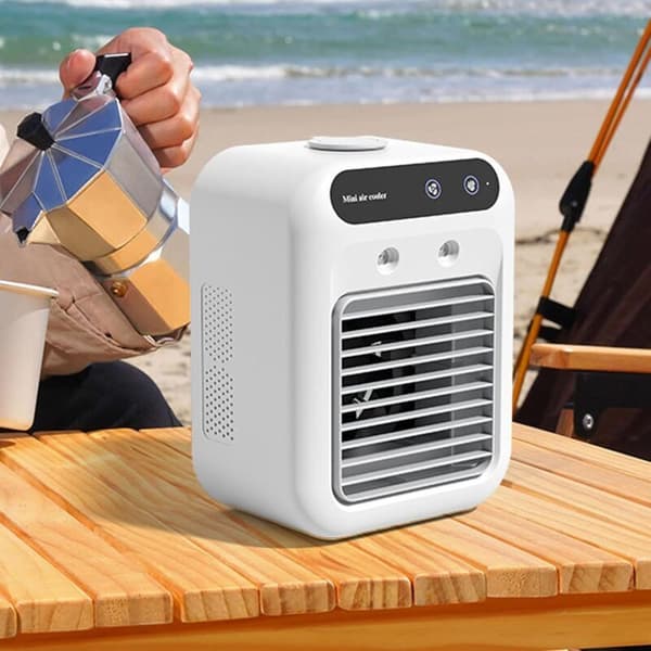 Bærbar aircondition, professionel køleventilator, sprayluftfugter aircondition med 500 ml vandtank