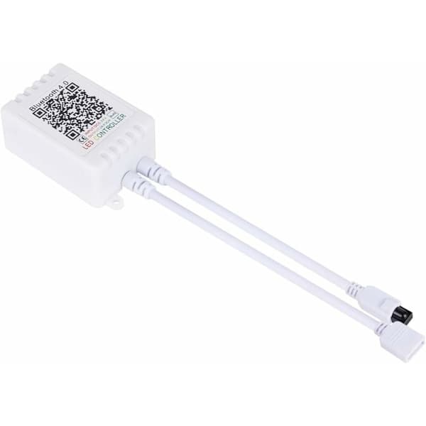 44-tasters IR-fjernkontroll og hvit IR Bluetooth-kontroller for RGB LED-stripe 5050 SMD lysstripe