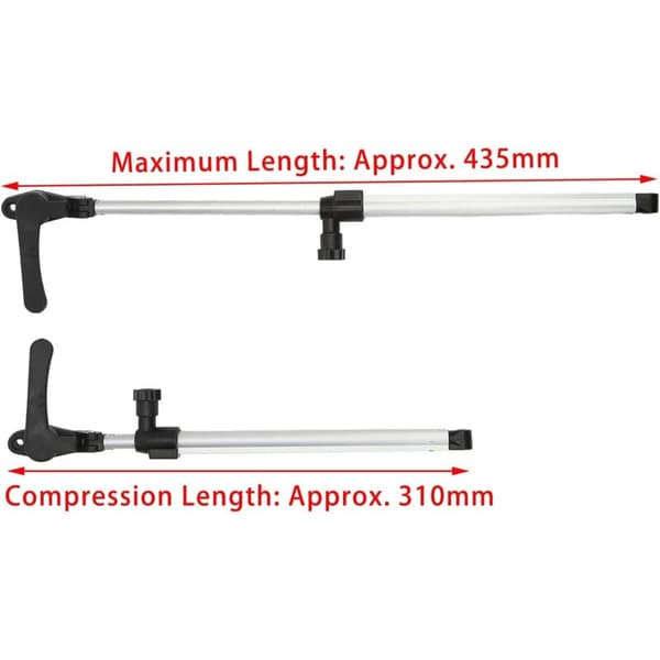 Campingvognvindusdemper, aluminiumslegering 310-435 mm 1 par bobilvindusstøttestenger for bobiler og tilhengere