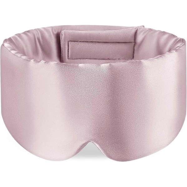 Sovmask Ögonmask med Justerbart Huvudband för Män och Kvinnor, Stor Sovmask och Ögonbindel för Nattsömn, Resor och Tupplurar Pink