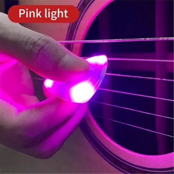 Gitarrplektrum - Den perfekta presenten för gitarrälskare - LED-lysande plektrum xi Red