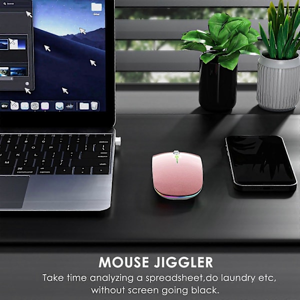 Mouse Jiggler Anti-Hibernate Auto-Move Cursor Virtuel Trådløs Bluetooth Mus Forhindrer Computer Lås