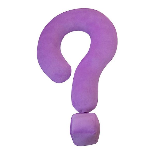 Frågetecken Plysch Kudde Tecknad Fylld Plyschleksak Mjuka Kuddar Purple