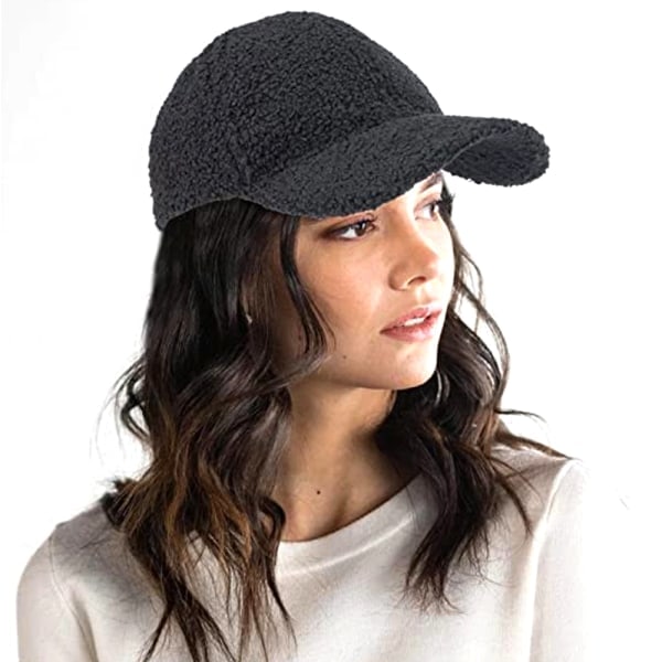 Kunstig lammeull baseballcaps Varm vinter Teddy riper