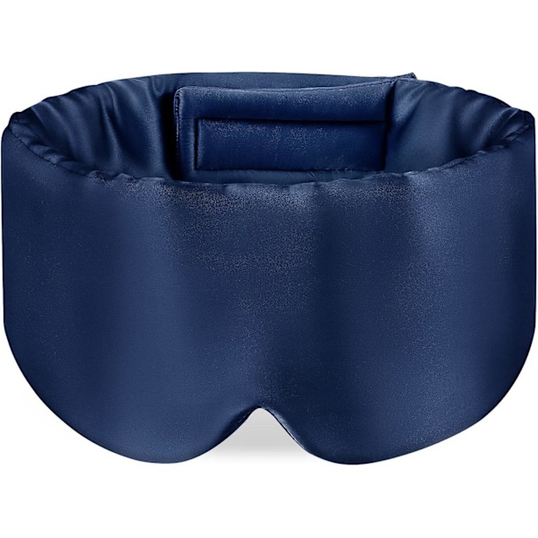 Sovmask Ögonmask med Justerbart Huvudband för Män och Kvinnor, Stor Sovmask och Ögonbindel för Nattsömn, Resor och Tupplurar Navy blue