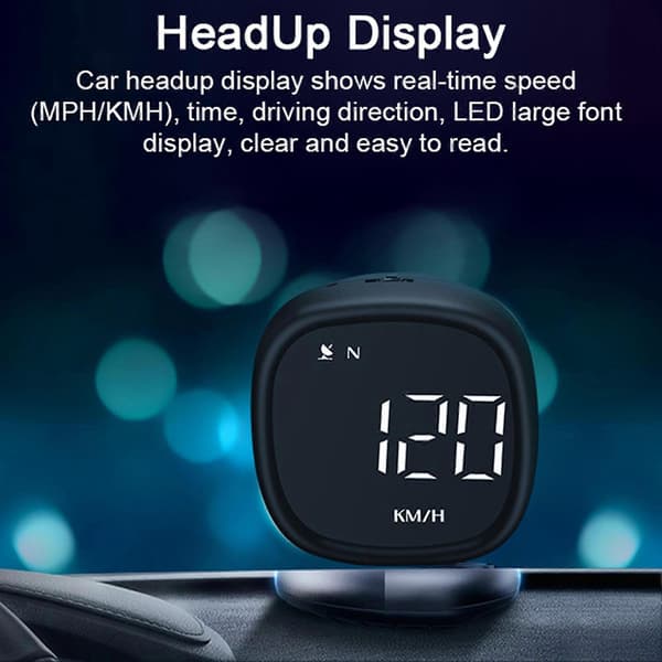 Universal Bil Motorcykel HUD Digital Speedometer GPS MPH KMH Display med Overhastighedsalarm Træthedspåmindelse Lyssensor