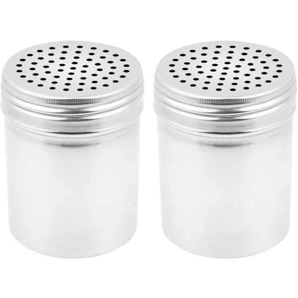 (Sæt med 2) 10 ounce krydderiblander, krydderiblander i rustfrit stål til madlavning/måltider