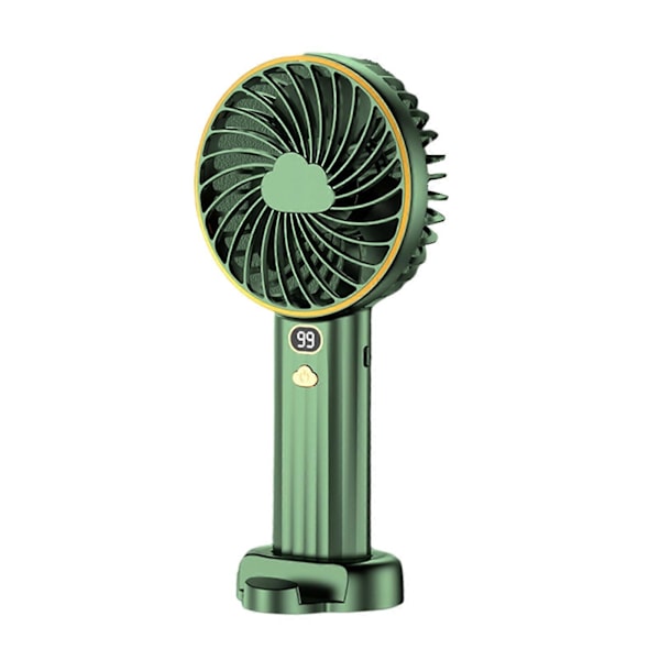 Kannettava Mini Suurikapasiteettinen Käsituuletin USB Ladattava vaihde valkoinen lataus FP Green