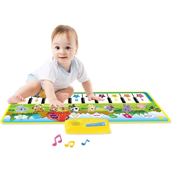 Musikkmatte for barn, musikkmatte, dansematte, leker for barn, jenter, gutter, tidlig utdanning, berøringsmatte, bursdagsgave