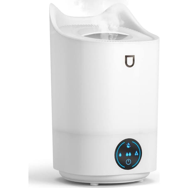 Soveromsluftfukter, 4L aromaluftefukter med 4 tåkemoduser, opptil 48 timer, 28 dB og BPA-fri for soverom, kontor, reise