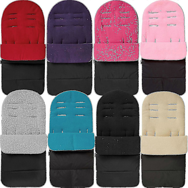 Universal Premium Vognpose / Cosy Toes - Passer Alle Barnevogner / Vogner Og Triller Fire Red