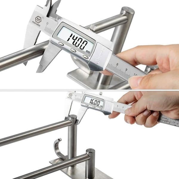 Dobbel Håndklestang - 2 Armer - 304 Rustfritt Stål - Selvklebende, Ingen Boring Nødvendig - Baderom Kjøkken