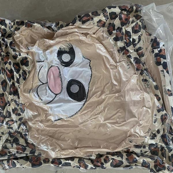 Bærbar Hætteplaid til Voksne - Fluffy Superblød Shaggy Varm Plaid Kappe Khaki