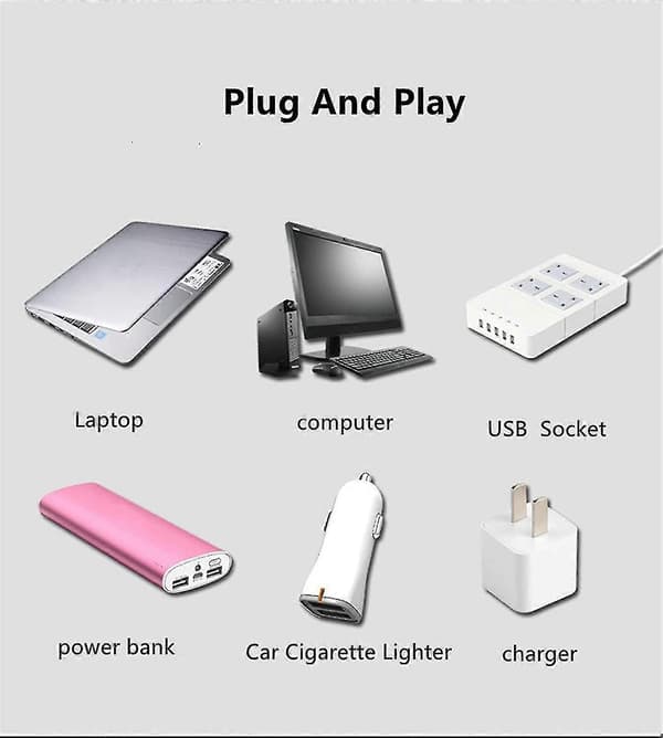 2 stk. Mini LED-projeksjonslampe Stjernenatt USB, Bærbar projeksjonslampe - Aluminiumlegeringshus