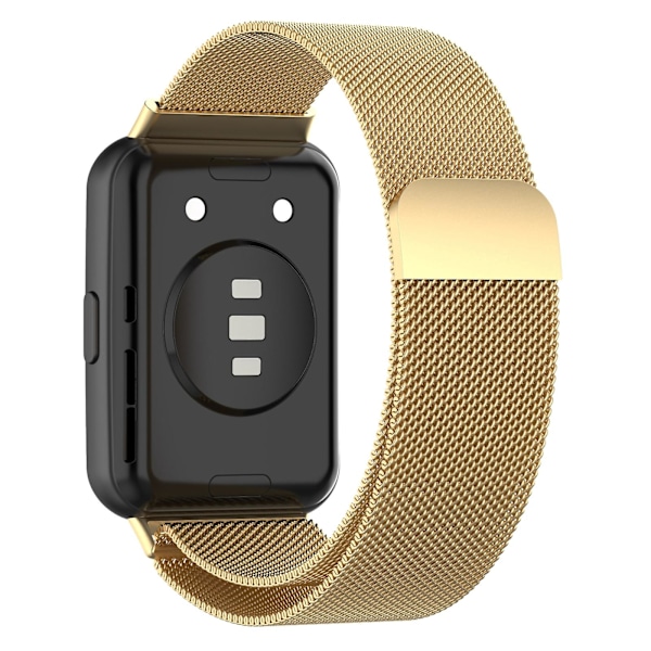 Til Huawei Watch Fit 2 rustfrit stål urrem Gold