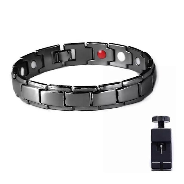 Copper Pulse Prostate Wellness Armbånd, Magnetisk Armbånd Forbedrer Blodcirkulationen black