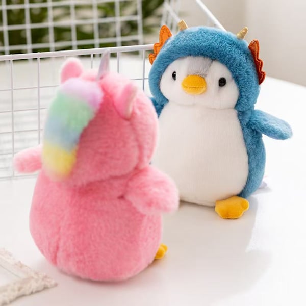 Pompom Pingvin - 8\" Pompom Blue