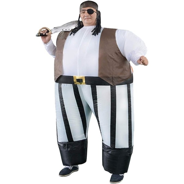Voksen Pirat Oppustelig Kostume Blæs Op Fancy Dress Kostume Dragt Halloween Cosplay Party Jul Unisex Oppustelig Kostume Fri Størrelse