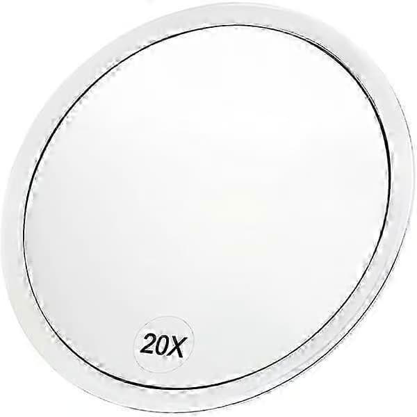 20X förstoringsspegel med sugkoppar (15 cm rund) - Perfekt för