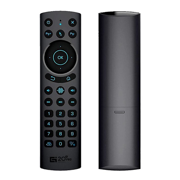 G20S PRO BT5.0 2.4G Trådlös Smart Röst Air Mouse Gyroskop IR-inlärning Bakgrundsbelyst Fjärrkontroll för