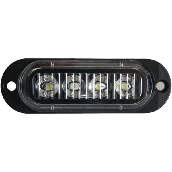 10X LED sidemarkeringslys 12/24V LED trailer sidemarkeringslys advarselslys til lastbil autocamper campingvogn (hvid)