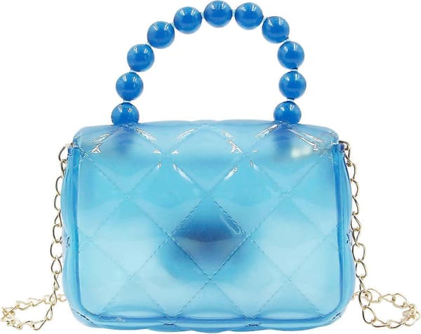 Liten Mini Jelly Veske til Jenter, Godterifarge, Transparent