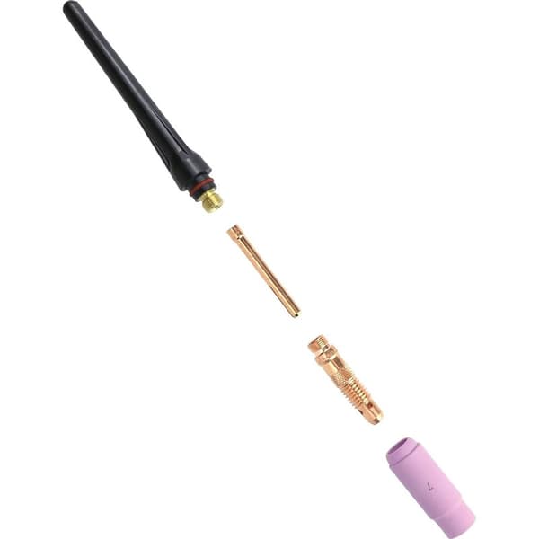 36-dels TIG-sveisepistol tilbehørssett, forbrukssett for WP-17/18/26 TIG-sveisepistol