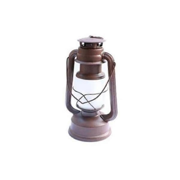 Retro bærbar lykt utendørs camping parafinlampe Brown