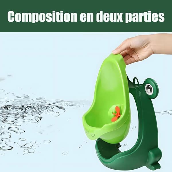 Drengeurinal - 1 Stykke - Plastik - Frøform - Pottetræning - Grøn