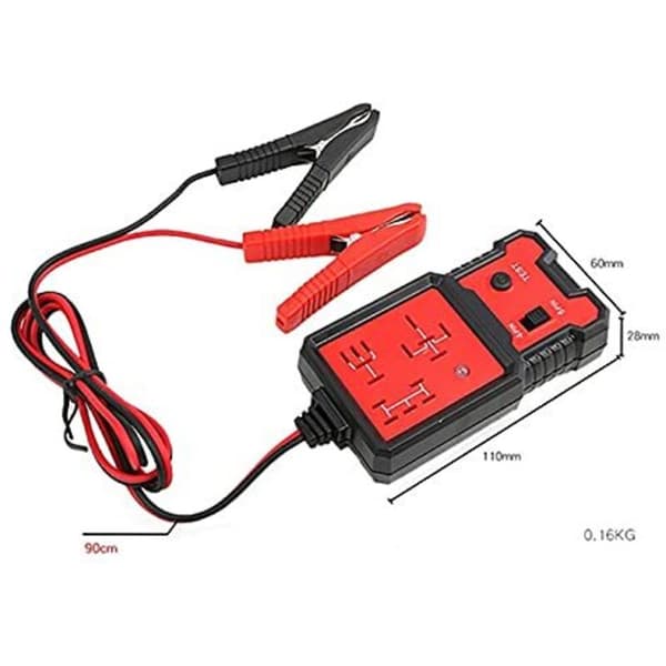 12V Automotive Elektronisk Relætester med Clips - Elektronisk Relætester til Bilreparation