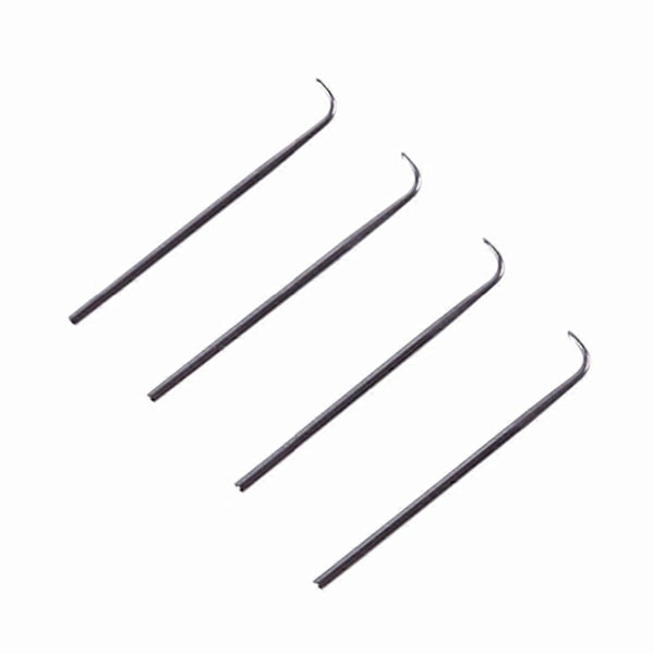 4st Ventileringsnålar + 1 Mässingshållare för Tillverkning/Reparation av Spetsperuker Toupee Hårstycke Peruk Knuttning Hoo
