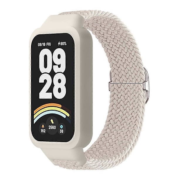 For Xiaomi Smart Band 9 Active Redmi Band 3 Vevd Nylon Rem Snap-On Deksel Klokkereim - Stjerneskinn Multicolor Starlight