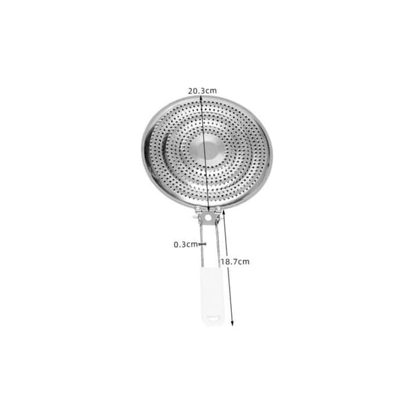 21 cm varmespreder i rustfrit stål kun til gaskomfur