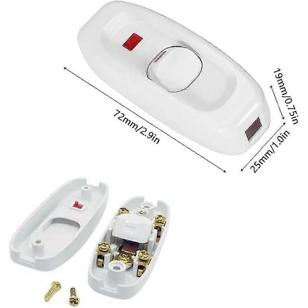 Inline-kontakt/lampe/belysningskontakt