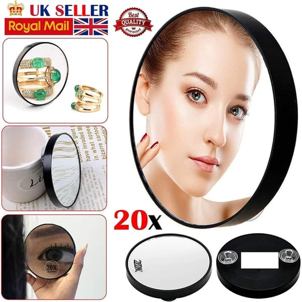 20X Forstørrelsesspejl Øjenmakeup Professionel Lomme Vanity Øjenbryn Pincet