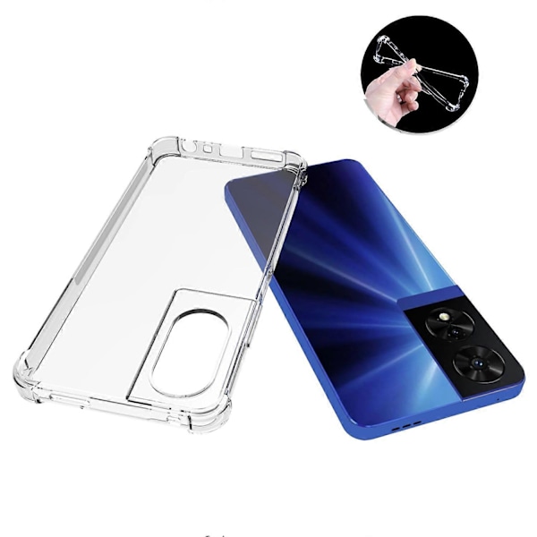 Telefonfodral för TCL 505 Fodral Fyra Hörn Airbag Flexibelt TPU Telefonskydd