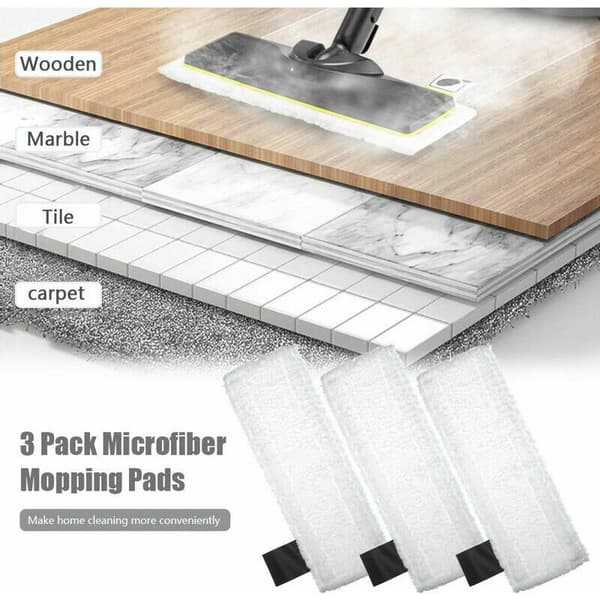 Passer til Karcher SC2 / SC3 / SC4 / SC5 damprenser, 3-delt trekkstoff + 3-delt gulvklut