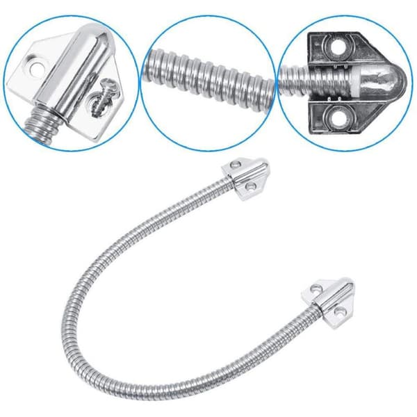 Flexibel skyddshylsa för pansardörrkabel med ändar 400 mm x 11,2 mm Vit