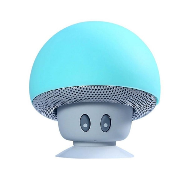 Bærbar Mini Soppformet Høytaler Trådløs Bluetooth Lyd for Universal Telefon Light Blue