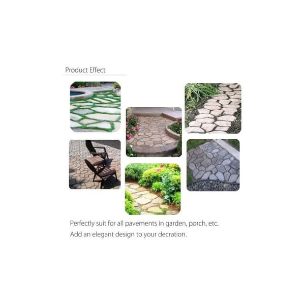 Uregelmæssig form til 43 x 43 cm betonfliser til stier, plastfliser, indkørsler, haver, terrasser, Pathmate Stone