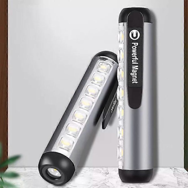 Mini LED-taskulamppu ladattava kannettava USB-lataustaskulamppu Black Mini Light