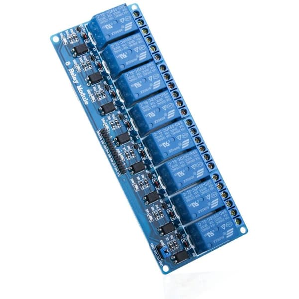 5V DC 8-kanals relämodul med optokopplare för Mega 1280 DSP Arm PIC AVR STM32 Raspberry Pi