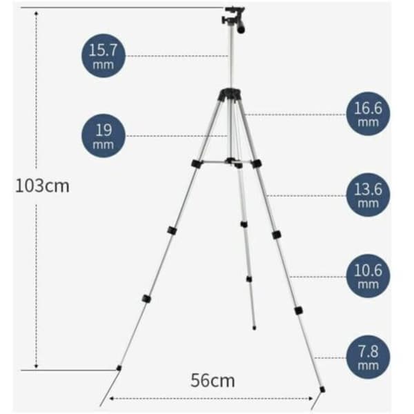 Universellt teleskopstativ för lasernivåer - Kompatibelt med Dewalt