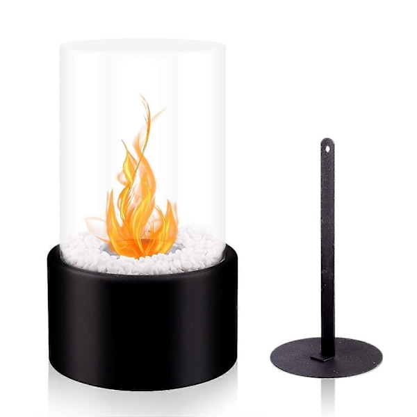 2024 Bordplade Bio Ethanol Pejs med Cylindrisk Glas