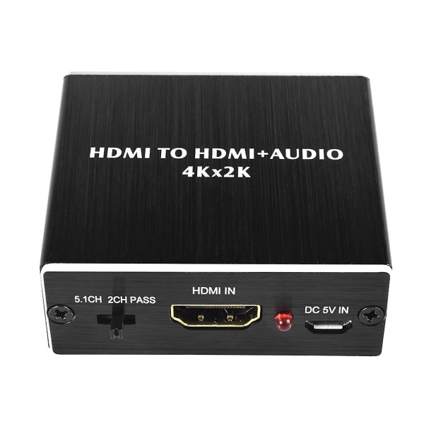 4k HDMI till HDMI Optisk Spdif 3,5 mm Audio Splitter Converter