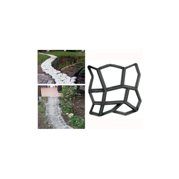 Uregelmæssig form til 43 x 43 cm betonfliser til stier, plastfliser, indkørsler, haver, terrasser, Pathmate Stone