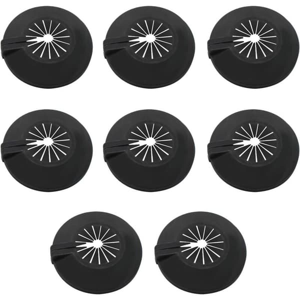 Radiatorrørdeksler, 8 stk, radiatorrosetter, universell bruk for 14-29 mm rør