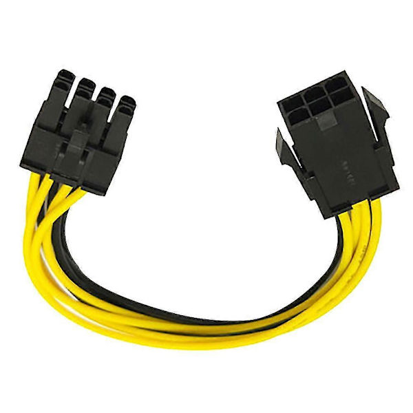 Fiauli 6-Pin til 8-Pin PCI-E Strømkonverter Forlængerkabel til Grafikkort