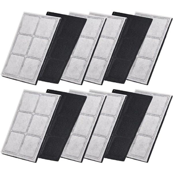 12-pack ersättningsfilter för vattenfontän för Drinkwell Platinum husdjurskatt hundar dricksvattenfontändispenser