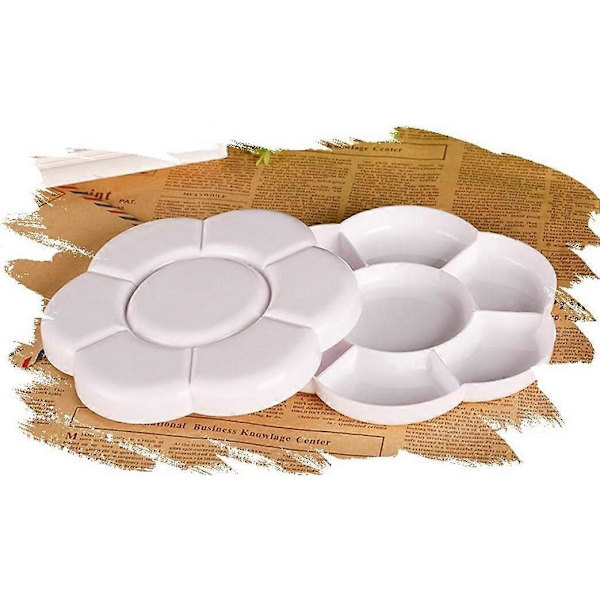 Hvid Plastik Blomsterbakke (Pakke med 2)